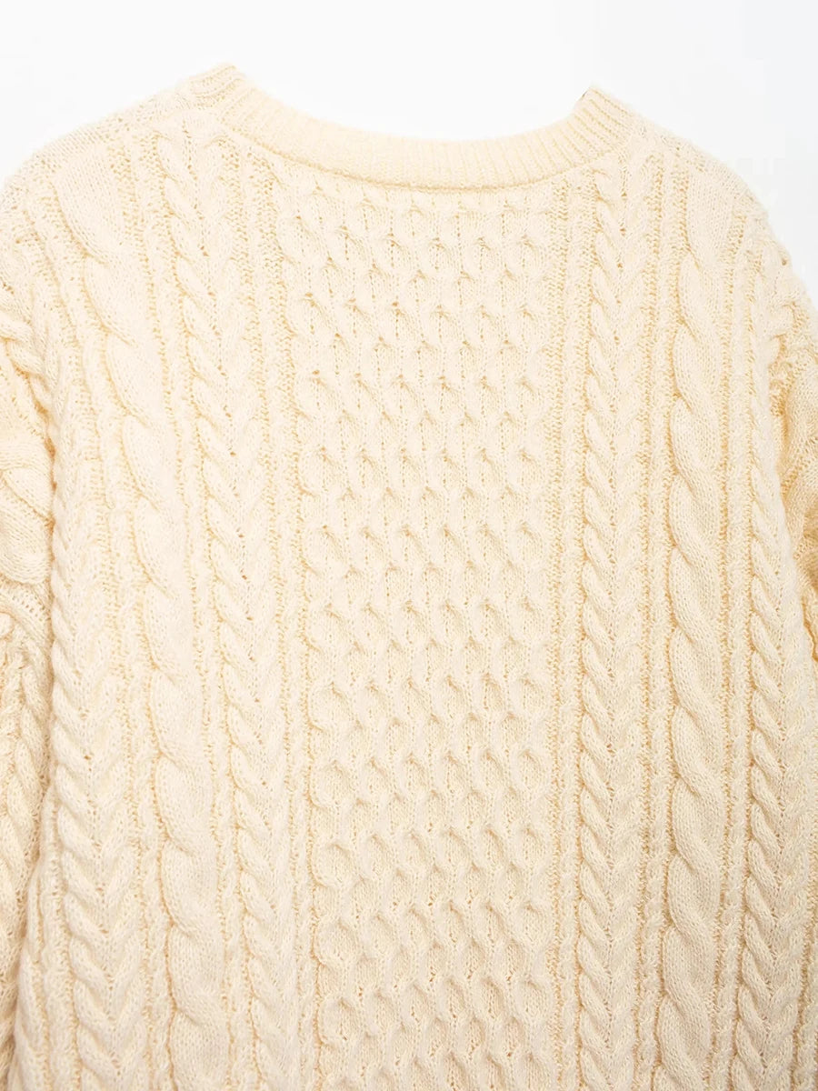 Aiertu     -  Fall Outfits 2026 Autumn Solid Color Sweater Women 2026 New Round Neck Long Sleeve Loose Jumper Female Casual Fashion Simple Knitted Pullover Tops Aiertu
