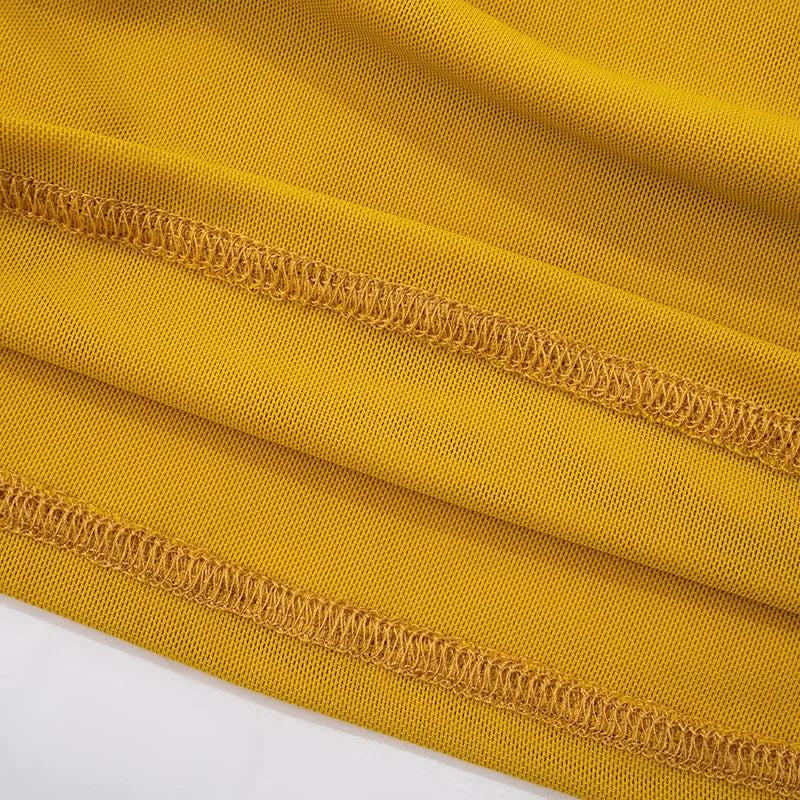 Aiertu  -  Yellow Halter Tank Tops Summer New Women Streetwear Sexy Backless Ruched Slim T-shirts Female Fashion Sleeveless Tops Tee 2025 Aiertu