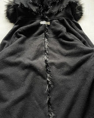 Aiertu  -  Exquisite Trendy Stitching Fur Collar Simple Double-sided Hooded Thickened Coat High Street Hip-hop Y2k Punk Retro Couple Coat Aiertu
