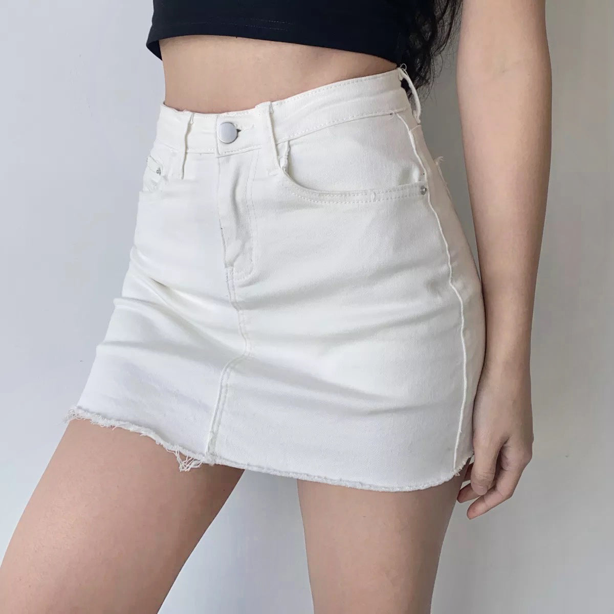 Aiertu - Edgy Gal Denim Skirt - new trend inspo - trashy outfits - dinner outfits Aiertu
