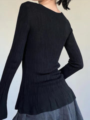 Aiertu  Seil Slim Pleated Top Aiertu