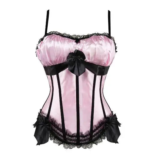 Aiertu  -   party look snspos Black Victorian Corset Dresses Burlesque Corsets Bustiers with Tutu Skirt Lace Up Strap Corset Lingerie for Women Clubwear Aiertu