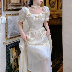 Aiertu  Lasira Light Academia Dress Aiertu
