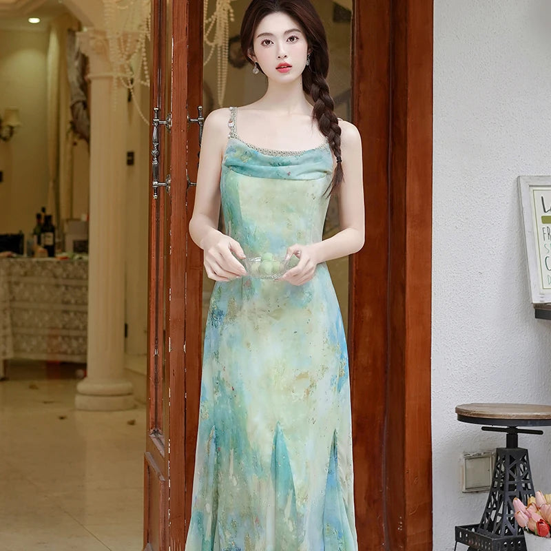 Aiertu  Sea Siren Ethereal Essence Style Dress Aiertu