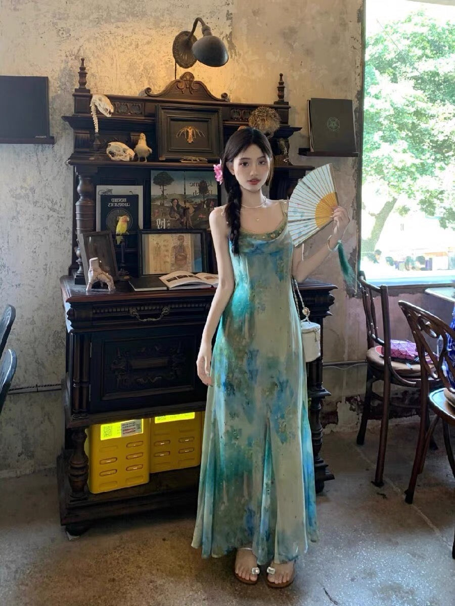 Aiertu  Sea Siren Ethereal Essence Style Dress Aiertu