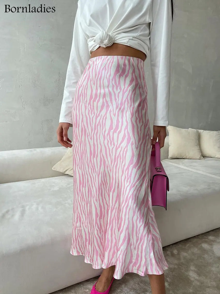 Aiertu  -  Elegant Slim Print Women'S Skirt Bodycon High Waist Midi Skirts Streetwear Classic Skirt Fashion Female Clothing Aiertu