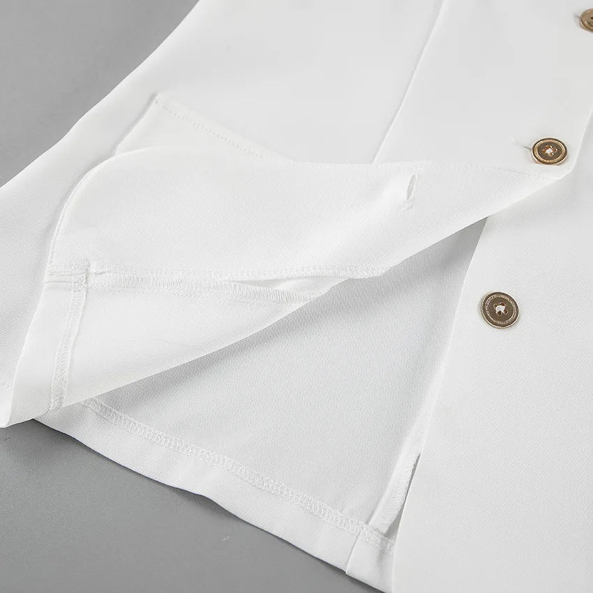 Aiertu  -  New Summer Women Vest Shirt Elegant Office Lady Tops Female Sleeveless White Shirt Stand Collar White Slim Tank 여성나시 Aiertu