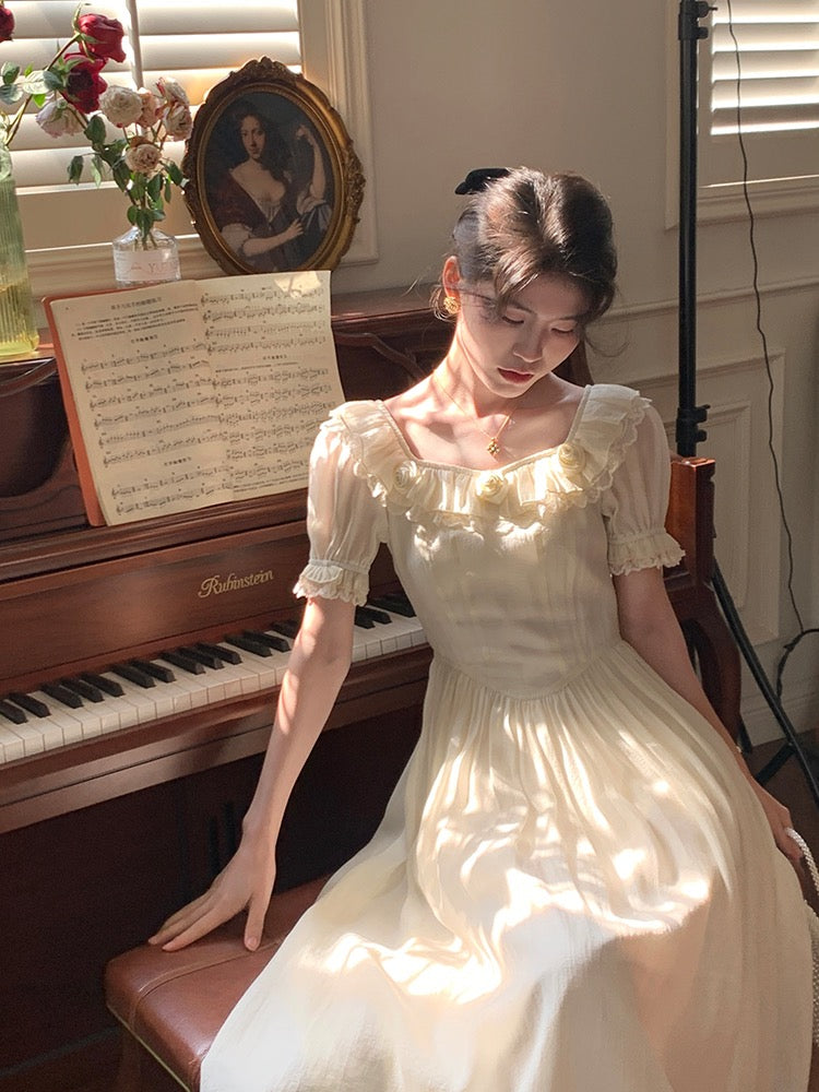 Aiertu  Lasira Light Academia Dress Aiertu