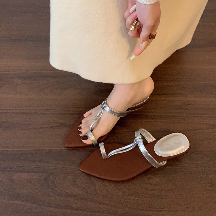 Aiertu  Shoes Slippers Soft Women Heels Slides On A Wedge Rubber Flip Flops Fashion Comfort High Hawaiian Luxury Rome Scandals On A Wedg Aiertu
