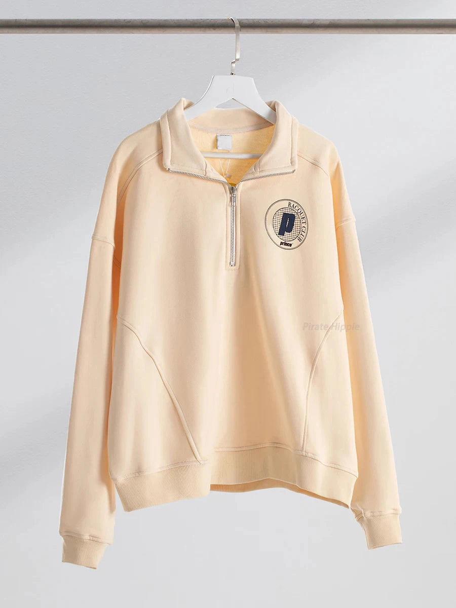 Aiertu  -   New York Letter Print Sweatshirt Women Classic O Neck Long Sleeve Pullover Autumn Casual Vintage Sporty Rich Sweatshirt 2026 New Aiertu