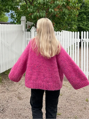 Aiertu  -  Pink Oversize Long Sleeve Knit Pullover Women Casual Loose Lazy Round Neck Kink Sweater 2026 Autumn Lady High Street Knitwear Aiertu