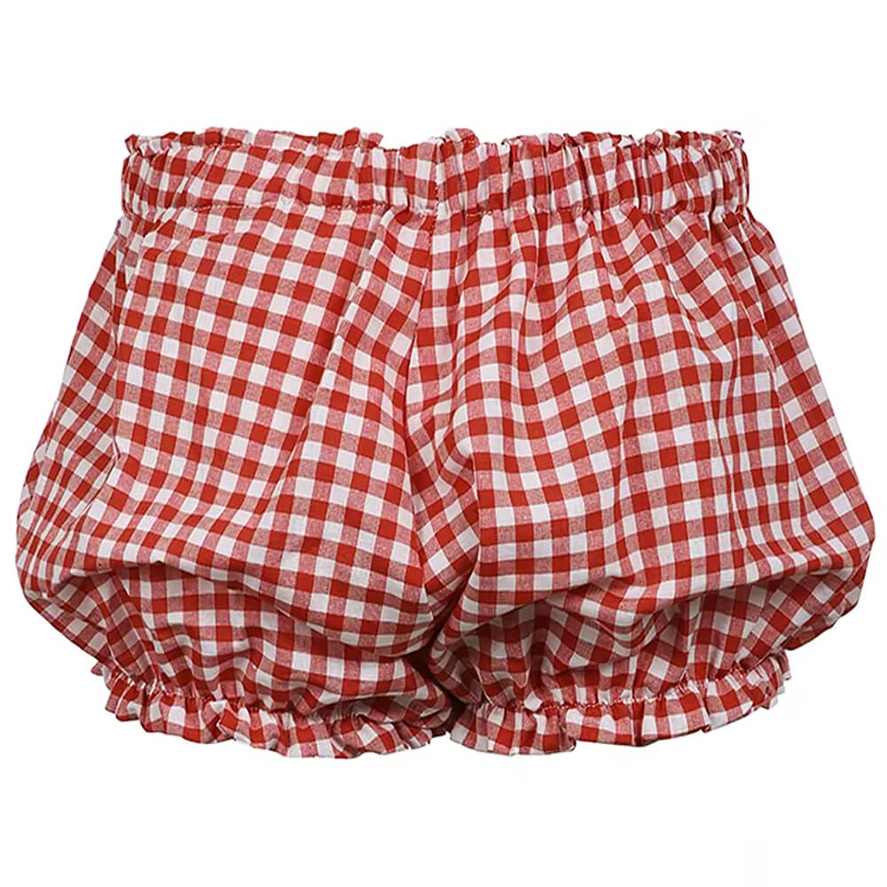 Aiertu  Red Gingham Picnic Shorts Aiertu