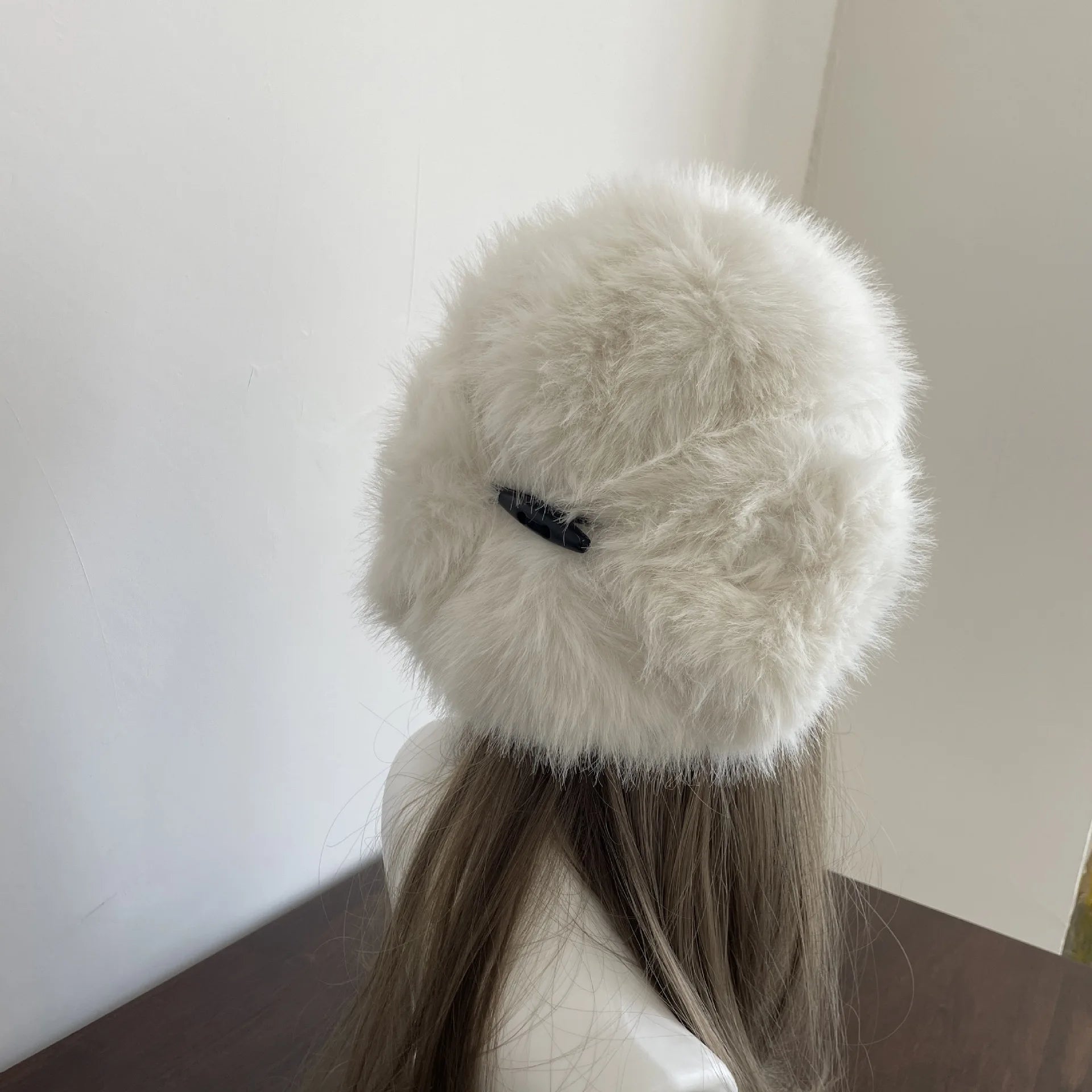 Aiertu  -  Thick Furry Faux Fur Hats For Women Men Winter Outdoor Keep Warm Earflap Ski Hat Girl Corner Buckle Windproof Russian Bomber Cap Aiertu
