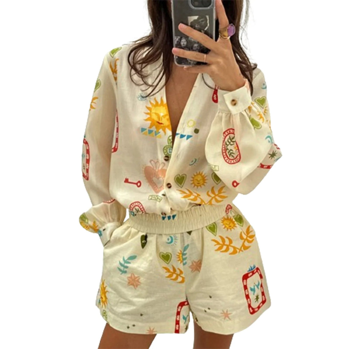 Aiertu  -   Women s 2 Piece Club Outfits Sexy Off Shoulder Ruffle Crop Tops High Waist Wide Leg Pants Sets Floral Print Summer Beachwear Aiertu