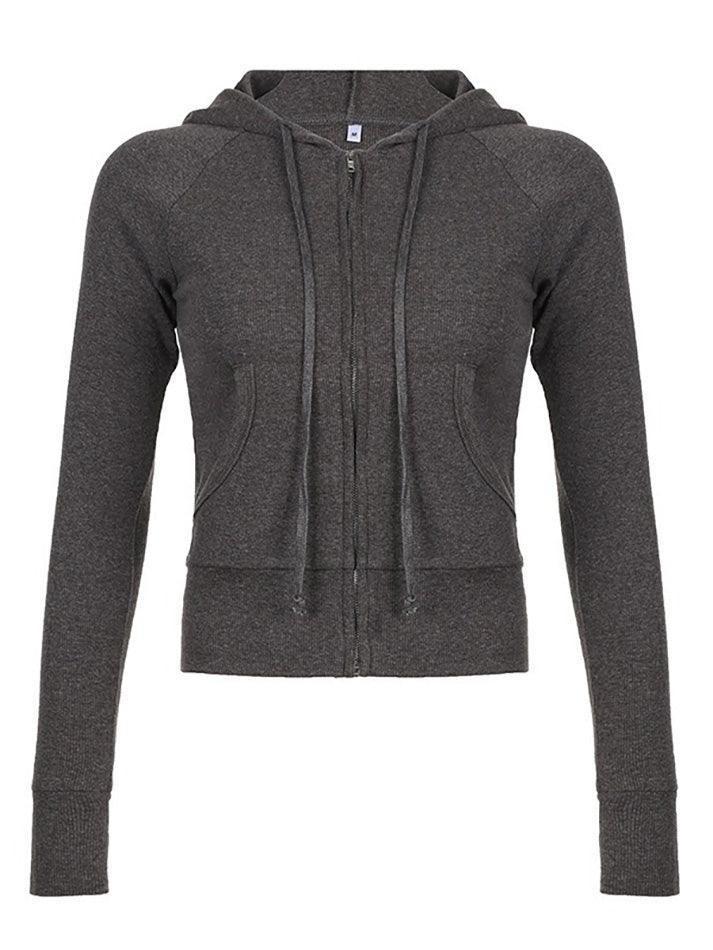 Aiertu  -Zippered Pocket Jacket aiertu