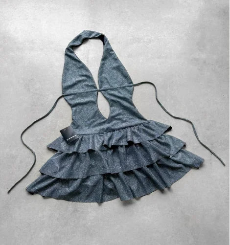Aiertu  -  New Solid Color Suspender Dress for Women Spring and Autumn Retro Hot Girl Design Sexy Fashion Slim Suspender Cake Dress Aiertu