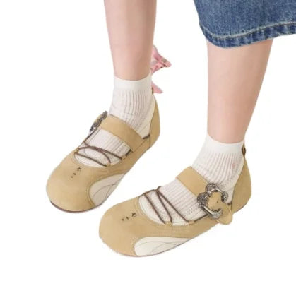 Aiertu  -   New Women Flat Marie Janes Shoes Designer Sandals Casual Loafers Woman SneakersSummer Shallow Trend Dress Sandalias Mujer Aiertu