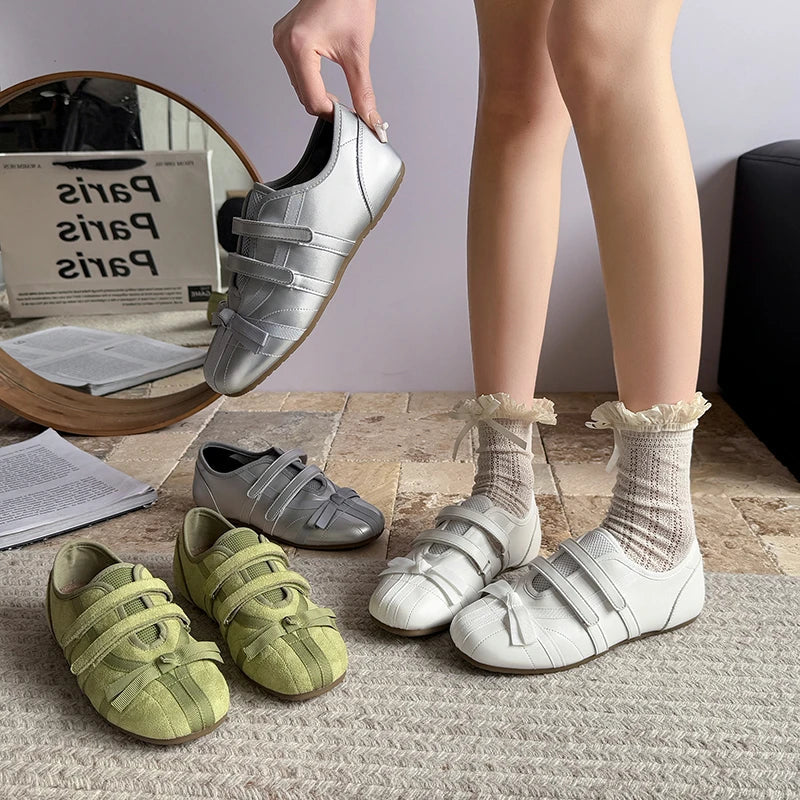 Aiertu  -  Summer Sneakers Bow Women Mary Jane Sports Shoes New Running Flats Casual Sandals 2026 Fashion Walking Comfort Women's Shoes Aiertu