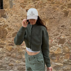 Aiertu  -  Casual Solid Knitted Women Cardigan Sweater O-neck Single Breasted Female Crop Jackets 2025 Spring New Fashion Lady Sweaters Aiertu