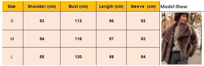 Aiertu  -  Vintage Faux Fur Short Coats Women Retro Thick Large Cuffs Solid Fur Coat Female Winter Warm Lady Chic High Street Outwear Aiertu