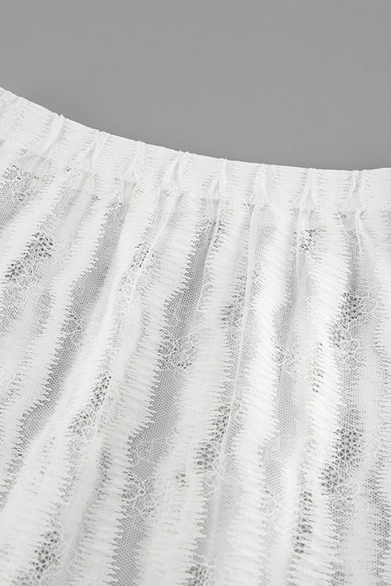 Aiertu  -Sexy Hollow Out See-Through Loose High Waist Type A Bottoms aiertu