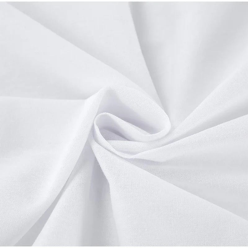 Aiertu  -  Solid Cotton Linen Elastic High Waist Maxi Skirt Elegant Ankle-length Pleated A-line Skirts Fashion Mid-calf Length Skirts Aiertu