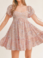 Aiertu  Printing mini dress shopify