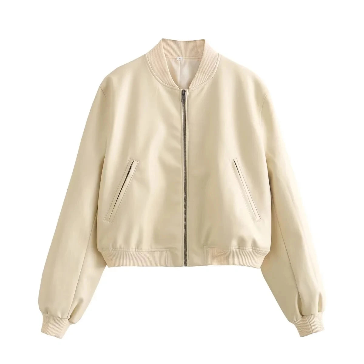 Aiertu  -   Autumn Faux Leather Jacket Women Vintage Short PU Jacket Coat Female Bomber Jacket Winter Clothes Women Aiertu