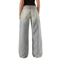 Aiertu  -  Harajuku Jeans for Women Wide Leg Baggy Jeans High Waist Y2K Cargo Pants Casual Loose Boyfriends Trousers Vintage Streetwear Aiertu