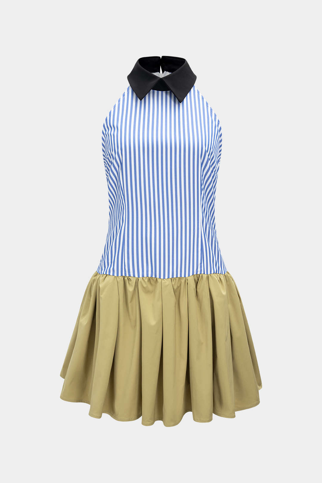 Aiertu  Patchwork Sleeveless Mini Dress Aiertu