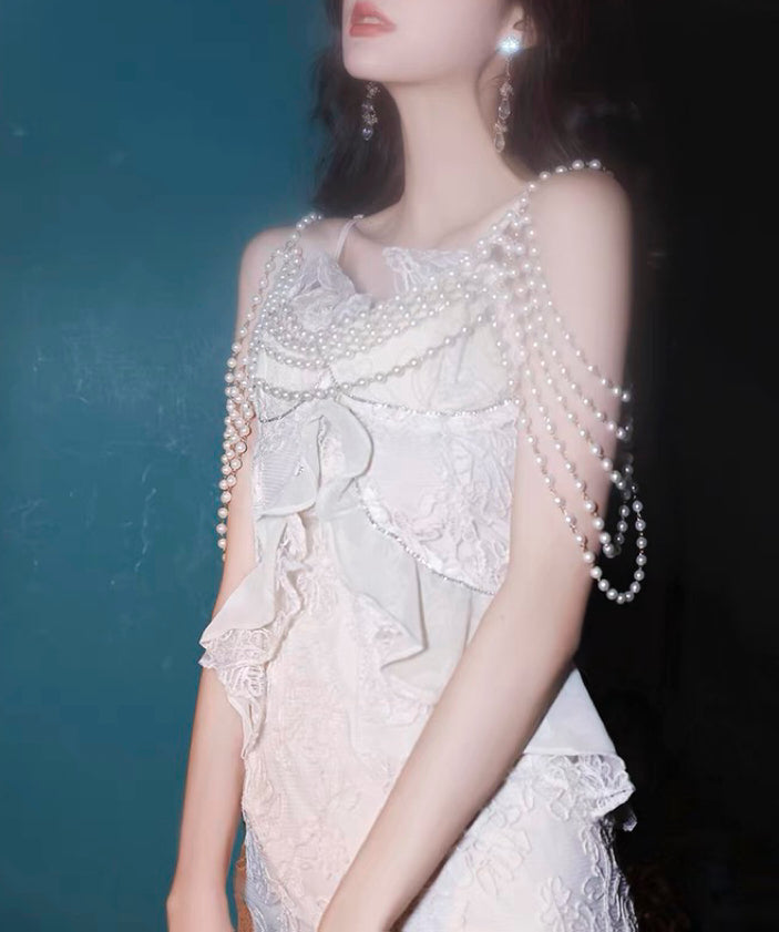 Aiertu  Baroque Pearl Royalcore Statement Dress Aiertu