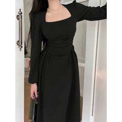 Aiertu  -  Elegant Party Dresses for Women Women's Spring Puff Sleeve Prom Casual Long Dress Korean Fashion Women Evening Dress Aiertu