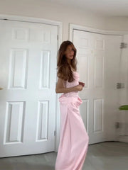 Aiertu  Pink Lace Patchwork Sling Dress Women Sexy Sleeveless Tube Top Pleated Party Long Dresses Lady 2025 Fashion Evening Slim Robe Aiertu