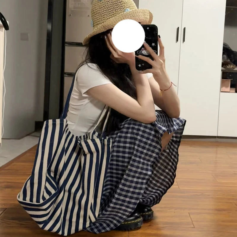 Aiertu  -  Vintage Plaid Mini Skirt Women Harajuku Aesthetic Patchwork Knee Length Skirts Summer Korean High Waist A Line Faldas New Aiertu