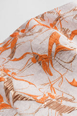 Aiertu  -  Satin Jacquard Patchwork Ruched Strapless Sleeveless Maxi Dress Aiertu
