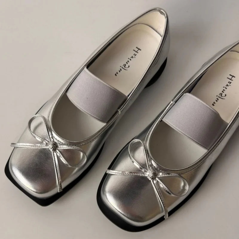 Aiertu  -  Designer Spring Women Mary Jane Shoes Fashion Square Toe Ladies Comfort Soft Sole Flats Women's Comfort Ballerinas Shoes Aiertu