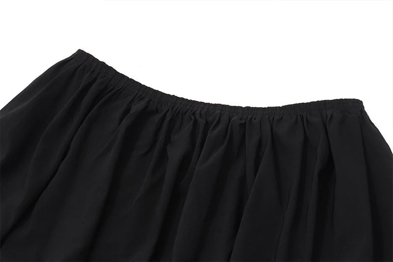 Aiertu  -  Street Spice Style Sexy Suit Women's Summer Hollow Halter Neck Vest High Waist A-line Skirt Two-piece Set Fashion Female Clothes Aiertu