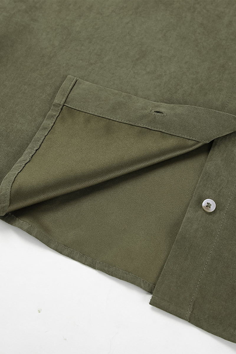 Aiertu  -Casual Buttons Turndown Collar Blouses aiertu