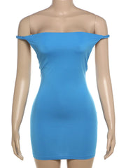 Aiertu Backless Peach Buttocks Dress Women Summer Sleeveless Plait Halter Slash Neck Mini Stretch Streetwear Simple Bodycon Aiertu