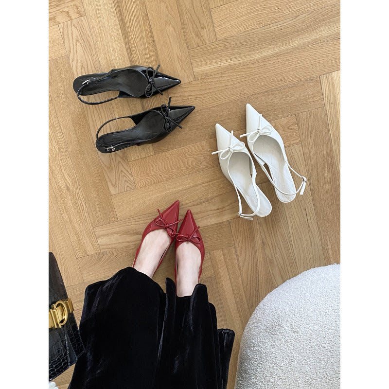 Aiertu  -  Closed Toe Sandals Fashion Womens Shoes 2025 High Heels Med Espadrilles Platform Luxury Stiletto High-heeled Elastic Band Girls Aiertu