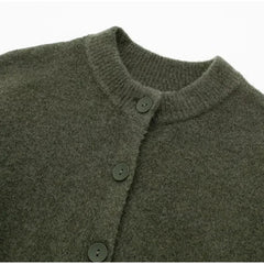 Aiertu  -  Casual Solid Knitted Women Cardigan Sweater O-neck Single Breasted Female Crop Jackets 2025 Spring New Fashion Lady Sweaters Aiertu