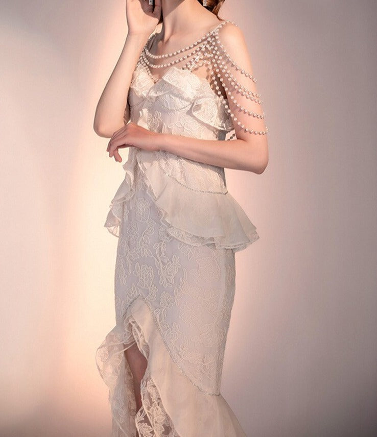 Aiertu  Baroque Pearl Royalcore Statement Dress Aiertu