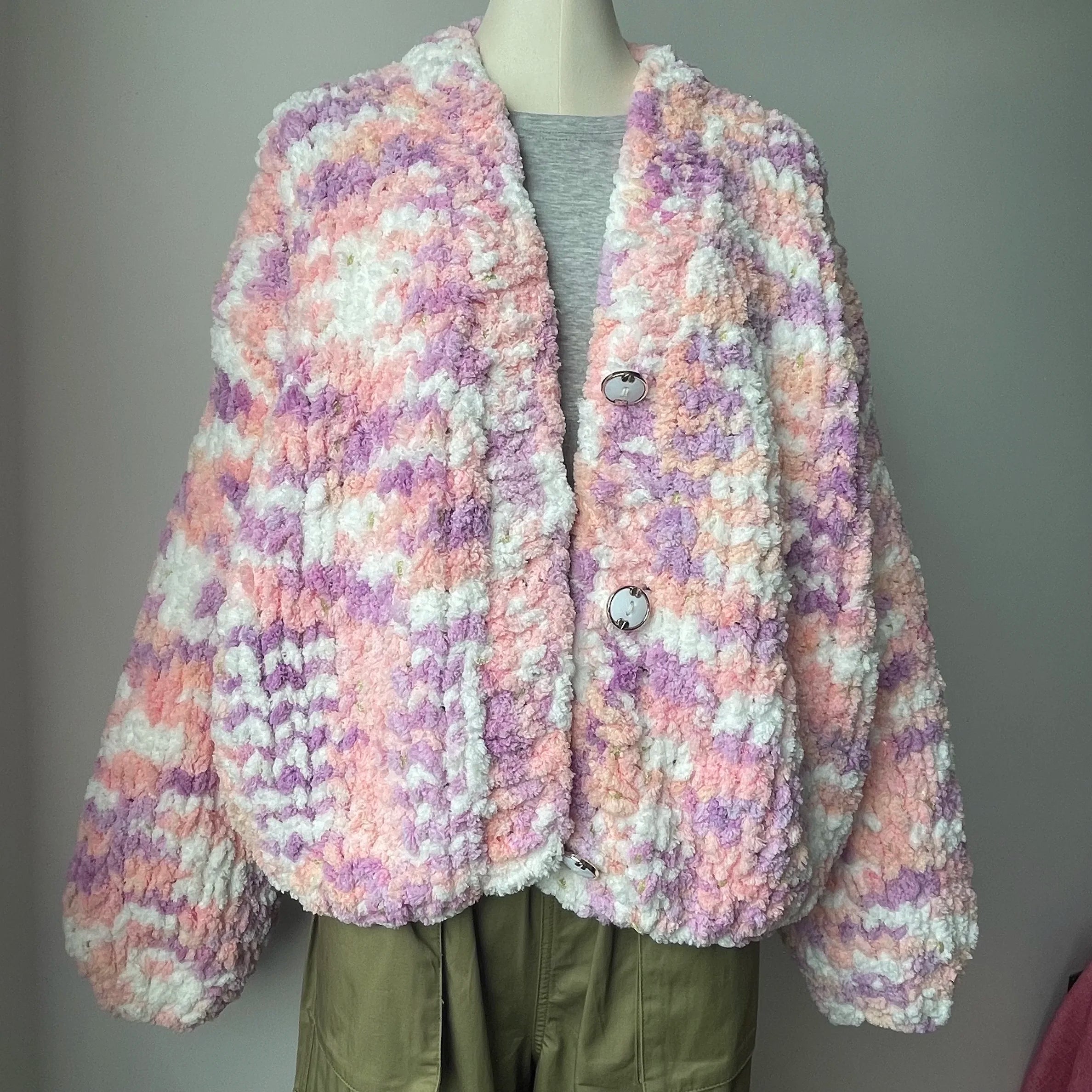 Aiertu  -  Chunky Needle Stick Hand Knit Cardigan Jacket Multi Color Soft Sweater Button Jumper Autumn/Winter Women Knitwear Outerwear Aiertu