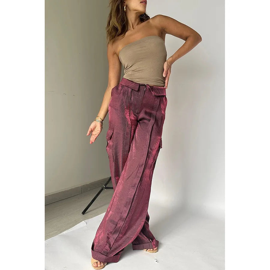 Aiertu  -  Women Baggy Pants Streetwear y2k Low Rise Cargo Pants 2026 Fashion Night Club Party Holiday Long Trousers Korean Style Aiertu