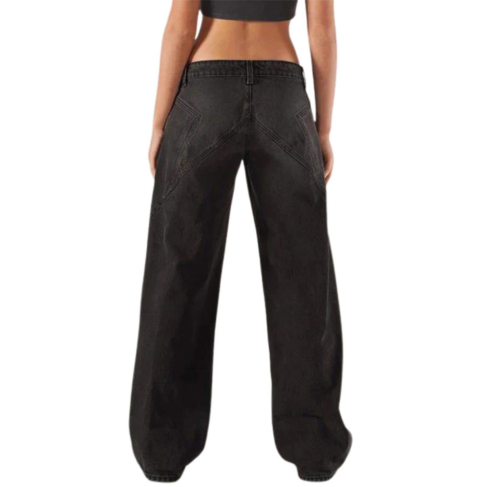 Aiertu  -  Harajuku Jeans for Women Wide Leg Baggy Jeans High Waist Y2K Cargo Pants Casual Loose Boyfriends Trousers Vintage Streetwear Aiertu