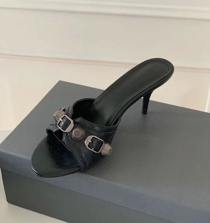 Aiertu  -  New Brand Women's Shoes Sexy Black High Heels Sharp Pointed Suede Pumps Elegant Shallow Mouth Etiquette Shoes Mujer Zapatos Aiertu
