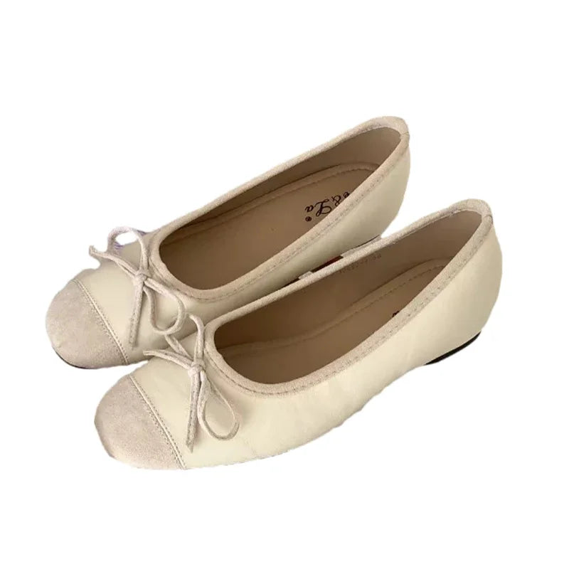 Aiertu  -  Bow Women Ballet Flats Shoes Casual Shallow Loafers Shoes Elegant Women's Sandals 2025 Summer Comfort Sneakers New Woman Shoes Aiertu