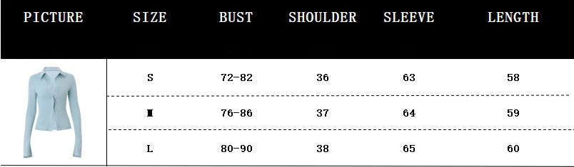 Aiertu  -  Glitter Bright Silk Shiny Women T-shirt Blue Turn-down Collar Single Breasted T-shirt Femme Autumn New Casual Streetwear Aiertu