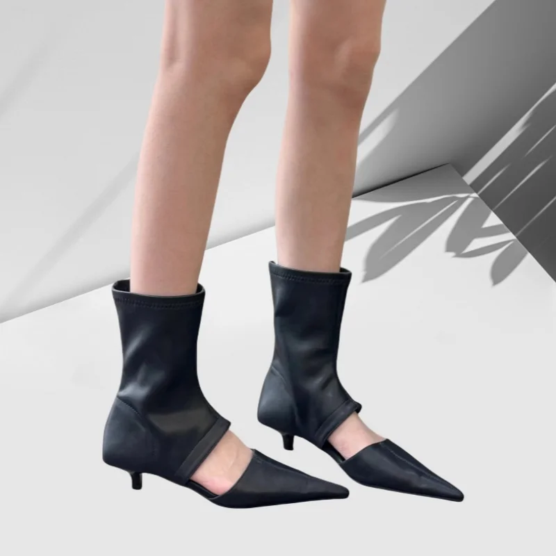 Aiertu  -  Autumn Fashion New Sexy Banquet Wear Comfortable All-inclusive Solid Color Pointed Sandals Low Heels Zapatos Mujer Aiertu