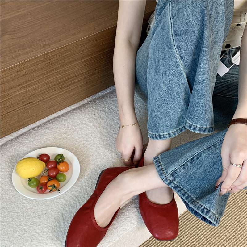 Aiertu  Shoes Woman Comfortable And Elegant Round Toe Casual Female Sneakers Flats Soft Shallow Mouth Dress Square New Solid Leisure Sli Aiertu